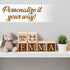 Personalized Wooden Name Blocks - Unique Montessori Nursery Decor