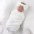 Set OMUKY Newborn Receiving Blanket Bow Headband and Beanie Baby Swaddle Receiving Blankets Baby Boy Girls Nursery