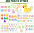 Barydat 400 Pcs Mini Resin Animals Figures Bulk for Crafts, Pranks, and Garden Decoration - Luminous Mini Toys