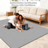 LevNubis 50"50" 1.3" Tummy Baby Play Mat for Floor, Playpen Mat, Thick Elasti-Foam, Non-Slip Crawling Mat for Time