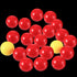 Gejoy 42 Pieces Game Replacement Marbles, 2 Sets Compatible with Hungry Hungry Hippos, 38 Red and 4 Yellow