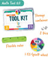 Carson Dellosa Be Clever Wherever Math Tool Kit, 11-Piece Math Games for Kids Ages 6-8, Classroom Supplies