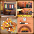 Set, RAVAYO Creative Bookcase Building Cafe House Building Block Toy Gift for Adults,Mini Bricks