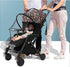 Stroller Mosquito Net, Baby Bassinet Net Cover, Universal Pram Zipper Mesh Bug Net for Pushchair