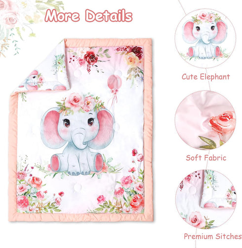 Set Set Set, Baby Crib Bedding for Girls, Soft Bedding with Comfort, Crib Skrit, Crib Sheet, Infant & Toddler Nursery