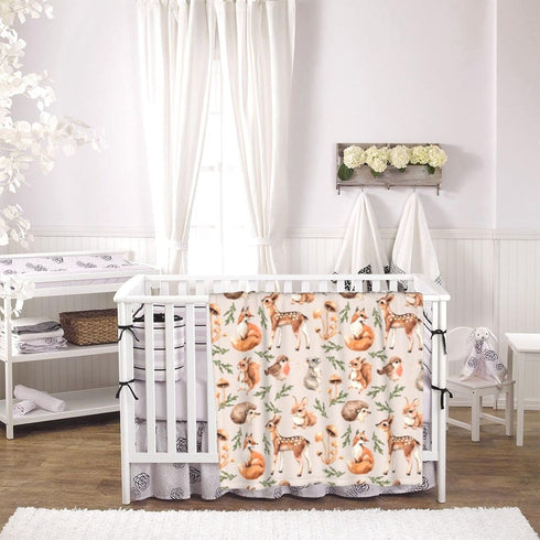 Cute Forest Animals Baby Blankets - Soft Warm Fuzzy Plush Bed Throw for Newborn Infant Toddler Girls Boys, 30"x40"