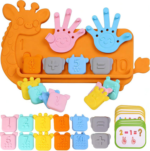 DOCEPERT Preschool Learning Toys,Upgraded Silicone Montessori Educational Math Manipulatives Toys for Toddlers