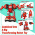 5 1 Funny Boo Transforming Robot Toys for Boys Metal Fire Rescue Vehicle Deformation Toy in Educational STEM Toys