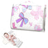 VEKELEE Pretty Pink Bows Portable Diaper Changing Pad for Baby, Waterproof & Foldable Changing Mat, Soft & Comfortable