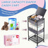 TUDALLK Organize-3 Diaper2In1 Baby Diaper Caddy Tier RollingDiaper Cart Newborn essentials Caddy With Dividers