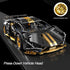 Sport Car Building Block Sets for Adults, 1:14 Race Car with LED Collectible Model Scale Engineering Toys Birthday