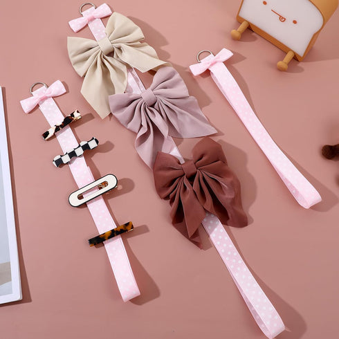 Xinjoduz 6 Xindojuz PCS Hair Bow Organizer, Hair Clips Storage Bow Holder for Girls Hairs Bows, Baby Headband Hairs