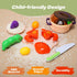 51-Piece Playset CUTE STONE Mini Play Kitchen Accessories for Kids, Pretend Cooking with Pots, Pans, Utensils, Cutting