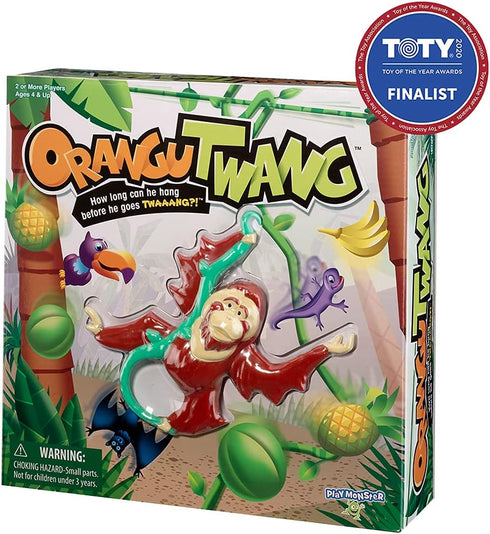 Kids Game Orangutwang - How Long Can He Hang Before He Goes Twaaang?!