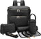RSENFREMIOR Large Diaper Bag Backpack with USB Port, Vegan Leather Diaper Tote, Hospital