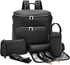 RSENFREMIOR Large Diaper Bag Backpack with USB Port, Vegan Leather Diaper Tote, Hospital
