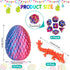 12PCS 3D Egg,8PCS Dragons+4PCS Stuffers,3D Printed Dragon Articulated DND Polyhedral Dice Egg Toy,Easter Basket Printed