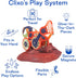 Clixo Mars Rover Pack - Glow-in-The-Dark Wheels Magnetic Building Toy with 30 Flexible Magnet Pieces for Kids Ages 6+