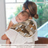 decor gift 4 Pack 22x11in Cotton Neutral Burp Cloths Easy Care Naughty Ocean Brown Bear Milk Spit Up Cloth for Gender