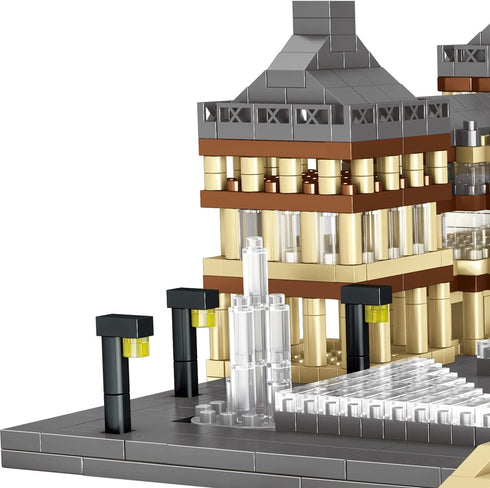 Paris Louvre Museum Building Blocks Set (3377Pcs) - Famous World Architecture Educational Toys Micro Bricks for Kids