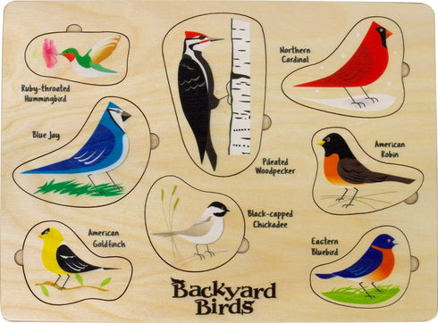 Lift and Learn Birds Puzzle, Made in USA