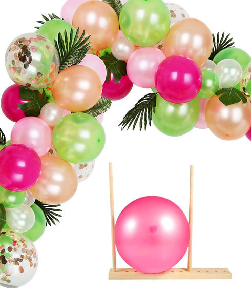 Auihiay 12 Sizes Adjustable Wood Balloon Sizer Ruler, Measurement Tool for Balloon Decorations, Arches, Columns, Rings,