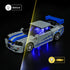 YEABRICKS LED Light for Lego-76917 Speed Fast 2 Furious Nissan Skyline GT-R Building Blocks Model