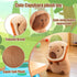 12" Capybara Plush Toy Pillow, Cute Stuffed Animal with Wearable Bread, Gifts for Girls Boys Kids