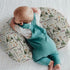 Fishing Hunting Baby Nursing Pillow Covers for Boy Girl Bass Fish Deer Paws Green Trees Nursery Pillowcase