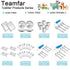 TeamFar Kids Plates, 7.3"×5.3"×0.8", Stainless Steel Plates for Kids, Metal Toddler Plate Tray Set, Dishwasher Safe