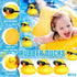 100 Chivao Pcs Rubber Ducks with Sunglasses in Bulk Mini Yellow Rubber Duck Gifts Squeak Bath Float Bathtub Toys