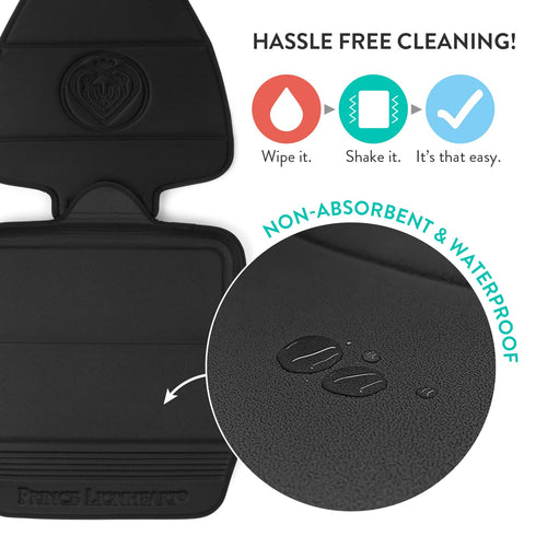 2 Prince Lionheart Car Seat Protector, The Only Stage Seatsaver Designed with Thick Padding, Nonabsorbent, Waterproof
