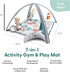 7-in-1 0-6, 6-12 Tummy The Peanutshell Unisex Baby Play Gym & Play Mat - Playmat Baby Toys Months Time Mat with Hanging