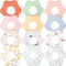 JaGely 12 Pack 360 Rotate Baby Bibs Waterproof Bibs Baby Girl Muslin