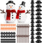 Outivity 300 Pcs Snowman Crafts DIY Kits for Winter Kids, Classroom &
