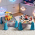 1-3 60+ 6+ VEVOR Baby Spacecraft Musical Table Toys for Years Old, Learning Activity Desk with Space Theme & Soft-Glow