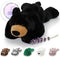 OSOCU Microwavable Weighted Stuffed Animal - Black Bear Heating Pad with Lavender &