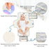 SyXIOP Cute Cartoon Rocking Horse Star Purple Peach Reusable Changing Table pad with Tissue Pocket Diaper Changing pad