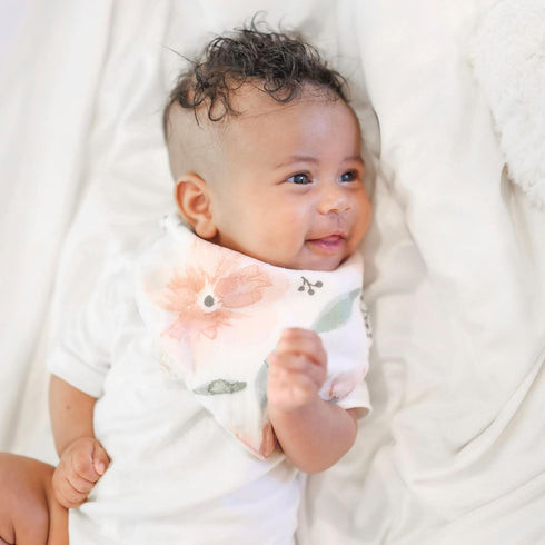 Set, 100% Crane Baby Soft Baby Bib Cotton Muslin Baby Bibs, Soft and Absorbent Drool Bib For Babies