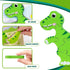 TOY Life Wooden Puzzles for Toddlers Ages 2-4, 7 Piece Dinosaur Puzzle, Educational Toys for Ages 1-3