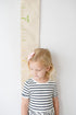 White Loft Rainbow Canvas Family Height Chart Ruler - Children's Growth Tracker for Nursery Wall - Kids Room Decor