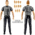 Deluxe Articulated Dark Gray Referee Figure for Wrestling Collectors
