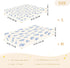miaozhen 1 Pack 52x28 Cotton Crib Sheets for Baby Boys Girls Soft Comfy Cute Cartoon Grassland Lavender Muslin Crib