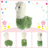 2 Pieces Llama Stuffed Animal, 10 Inches Cute Alpaca Plush Toy Gifts for Girls Boys Birthday, Green and Pink