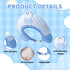 NCXFTP Baby Hair Washing Shield, Bath Visor for Toddlers and Baby Shower Cap, Toddler Hair Washing Shield with Blue