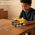 2-in-1 Set: 8-12 Construction Vehicle Building Blocks Convertible Mining Dump Truck & Forklift Toy with Rotating Axle