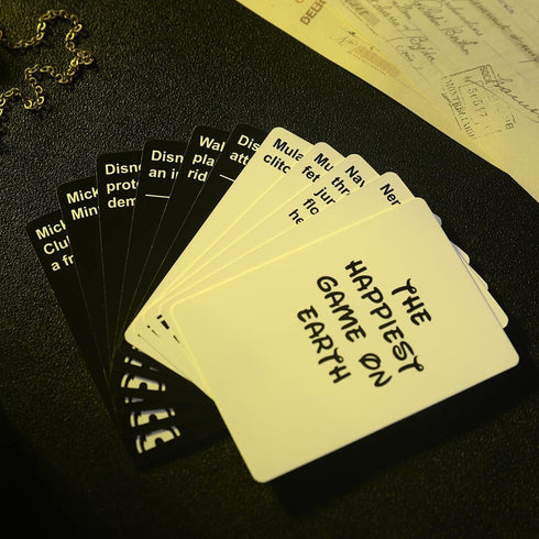 The Happiest Game ON Earth - Table Cards Game for Family Gatherings and Parties, Perfect for Adults (Purple Version)