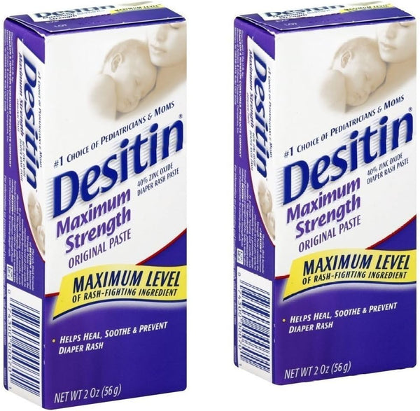 Desitin Original Diaper Rash Ointment Original 2 oz (Pack of 2)