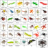 39 Pack Assorted Plastic Insects and Bugs for Kids, Educational Fake Bug Toys Party Favors