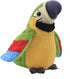 Talking Macaw Parrot Plush Toy, Repeat What You Say, Electronic Record Animated Bird for Kids